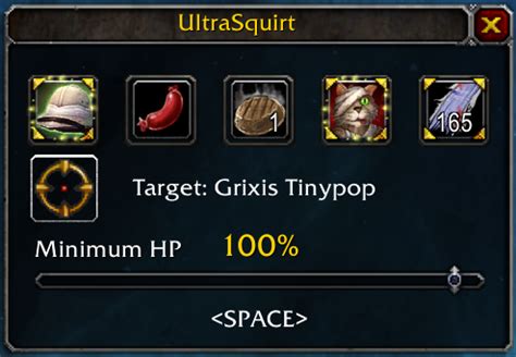 wow ultra squirt addon.